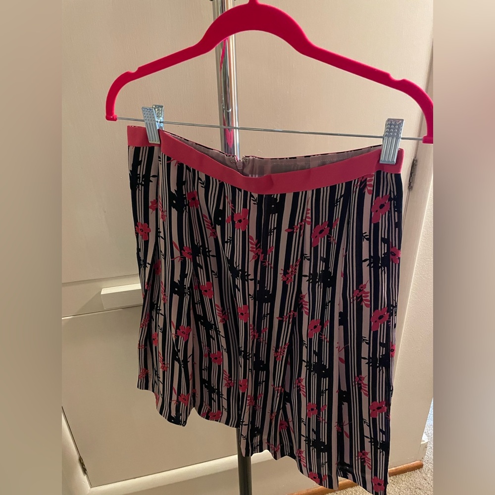 Alfani Petite striped silk skirt